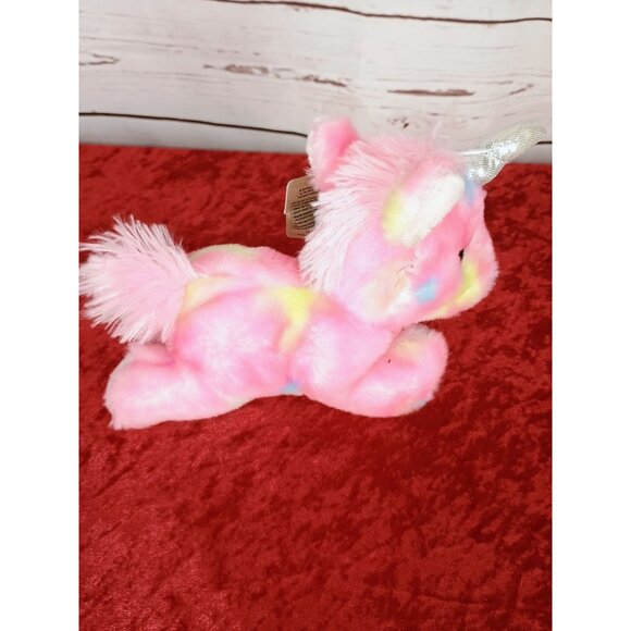Aurora Eco-Friendly Mini Unicorn Plush Toy 8" Pink Rainbow Pastel Soft Cuddly St - Picture 3 of 7